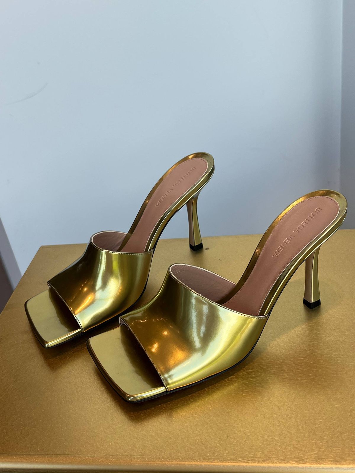 Lido Metallic Leather Mules