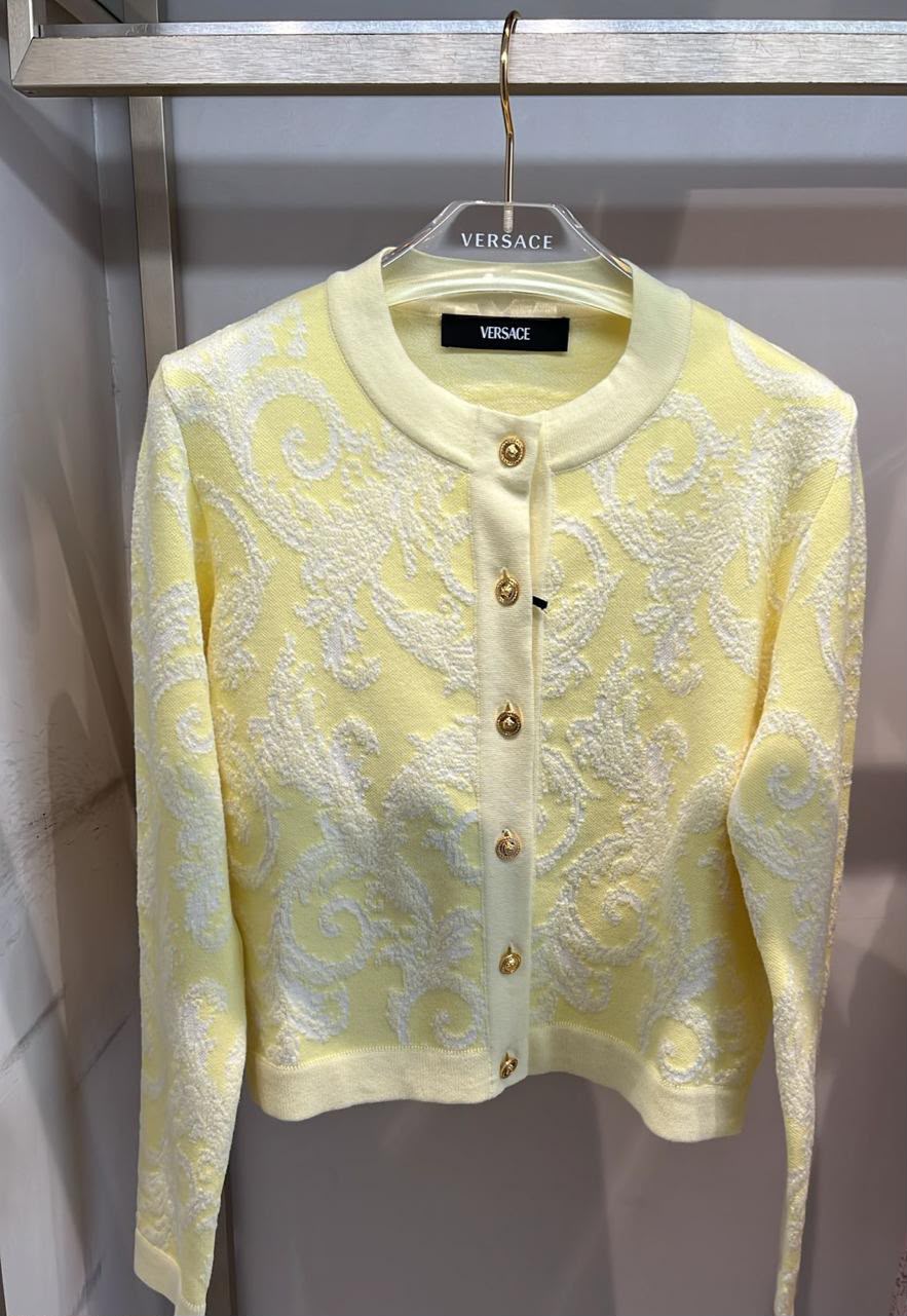 Barocco Jacquard Cardigan