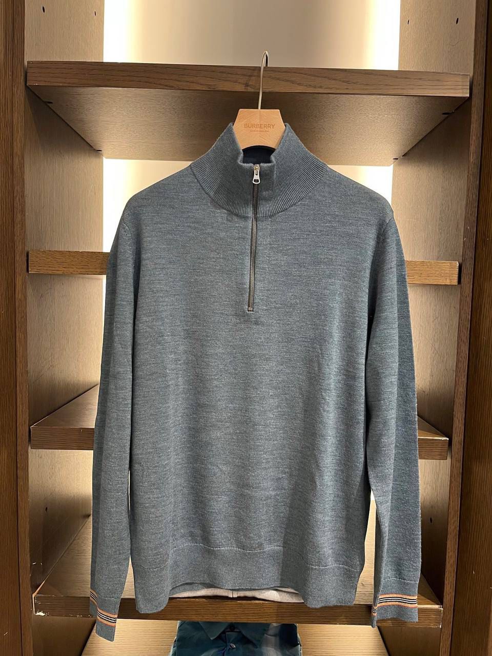 Merino Wool Quarter-Zip Sweater