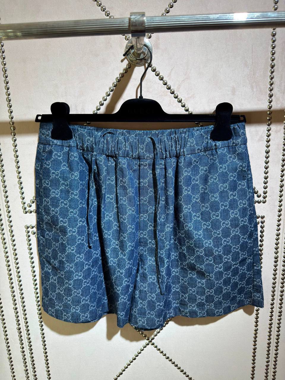GG Denim Shorts
