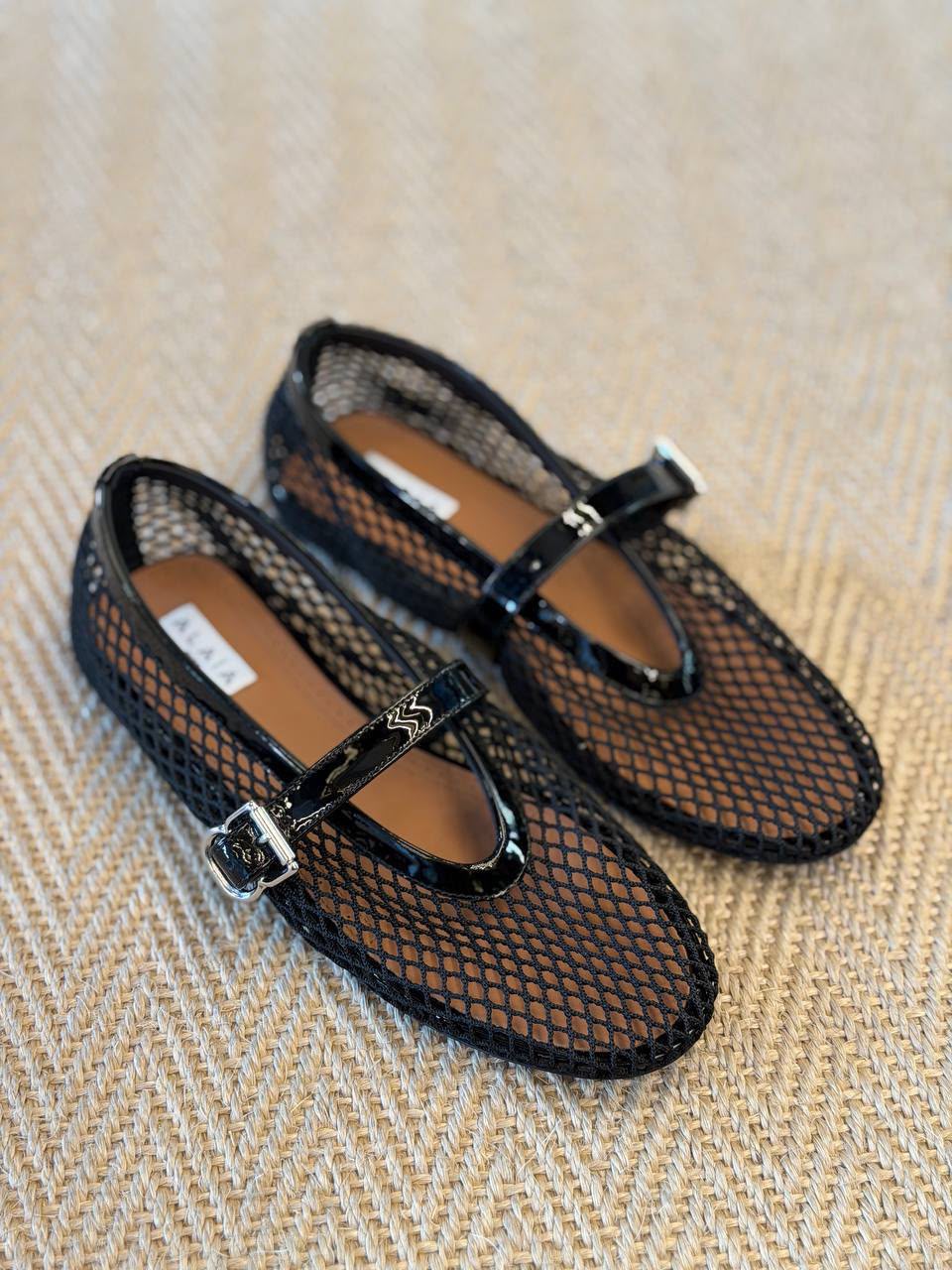Fishnet Ballet Flats