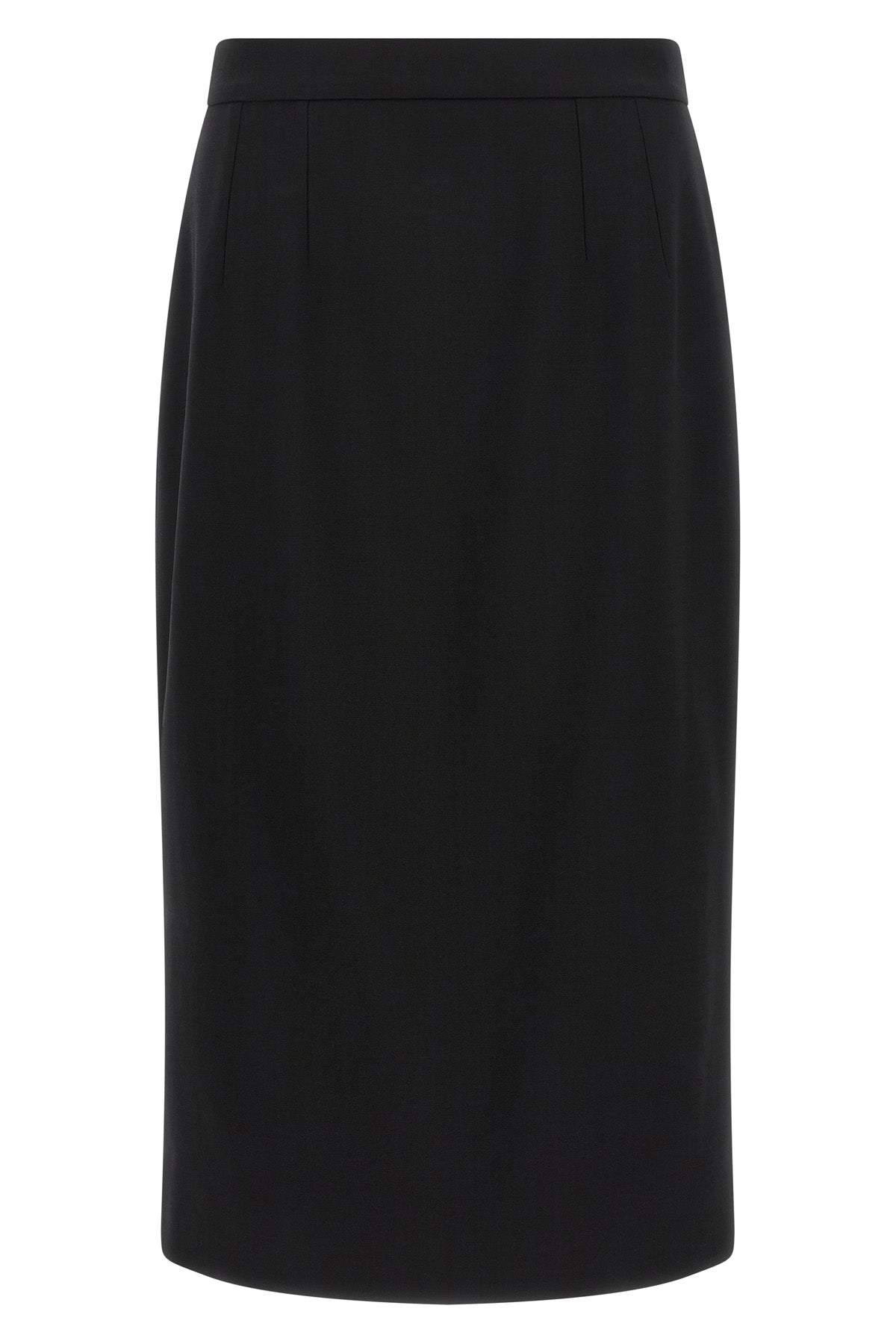 Stretch wool skirt