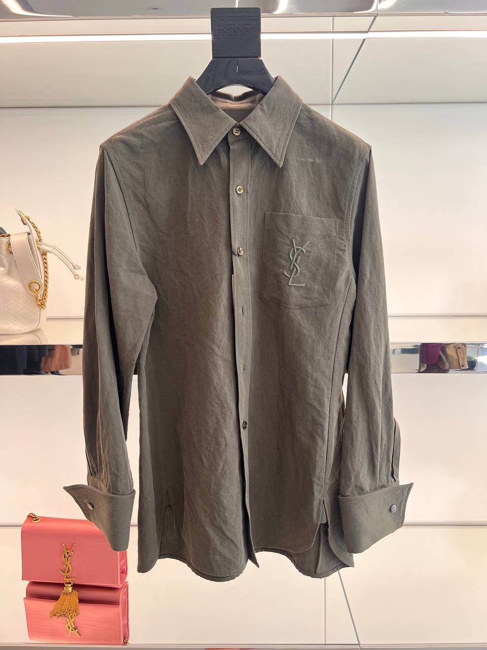 Monogram Embroidered Shirt in Cotton