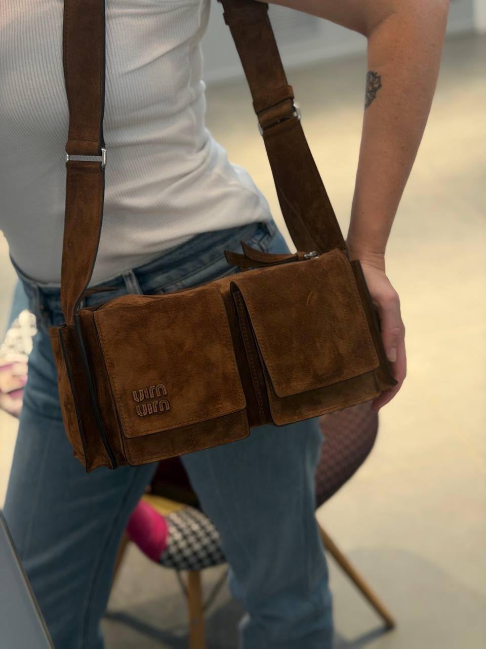 Suede Shoulder Bag