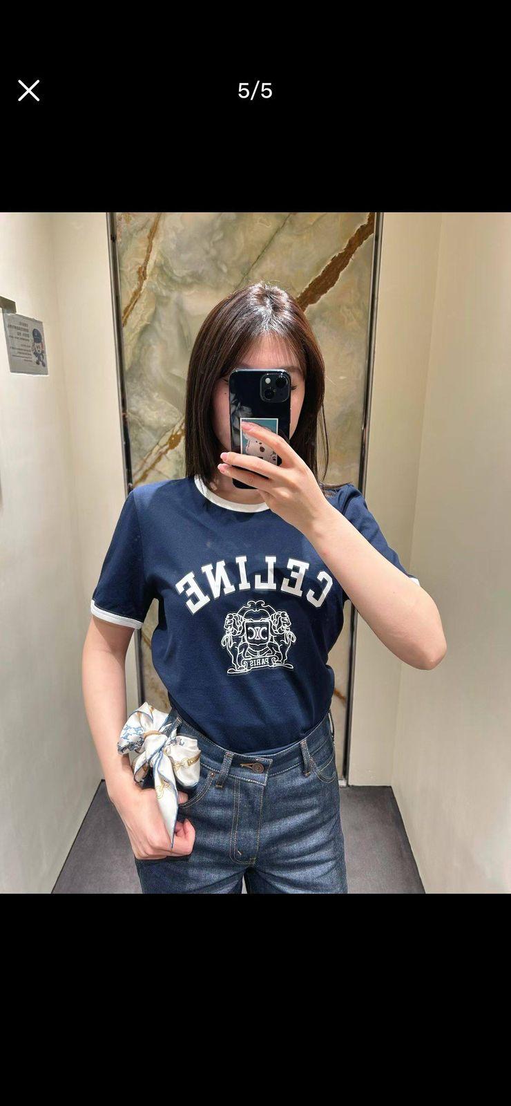 Celine Loose T-Shirt in Cotton Jersey