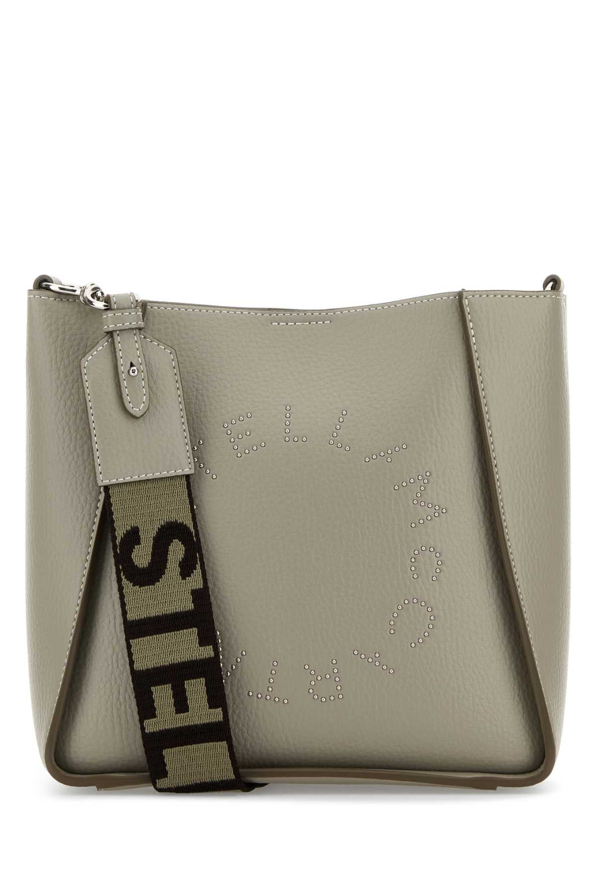 STELLA MCCARTNEY Logo Crossbody Bag Embossed Grainy Alter Mat W/Stu For Women Exterior: 100% Alter mat Lining: 100% Alter suede Finishing: Silver metal