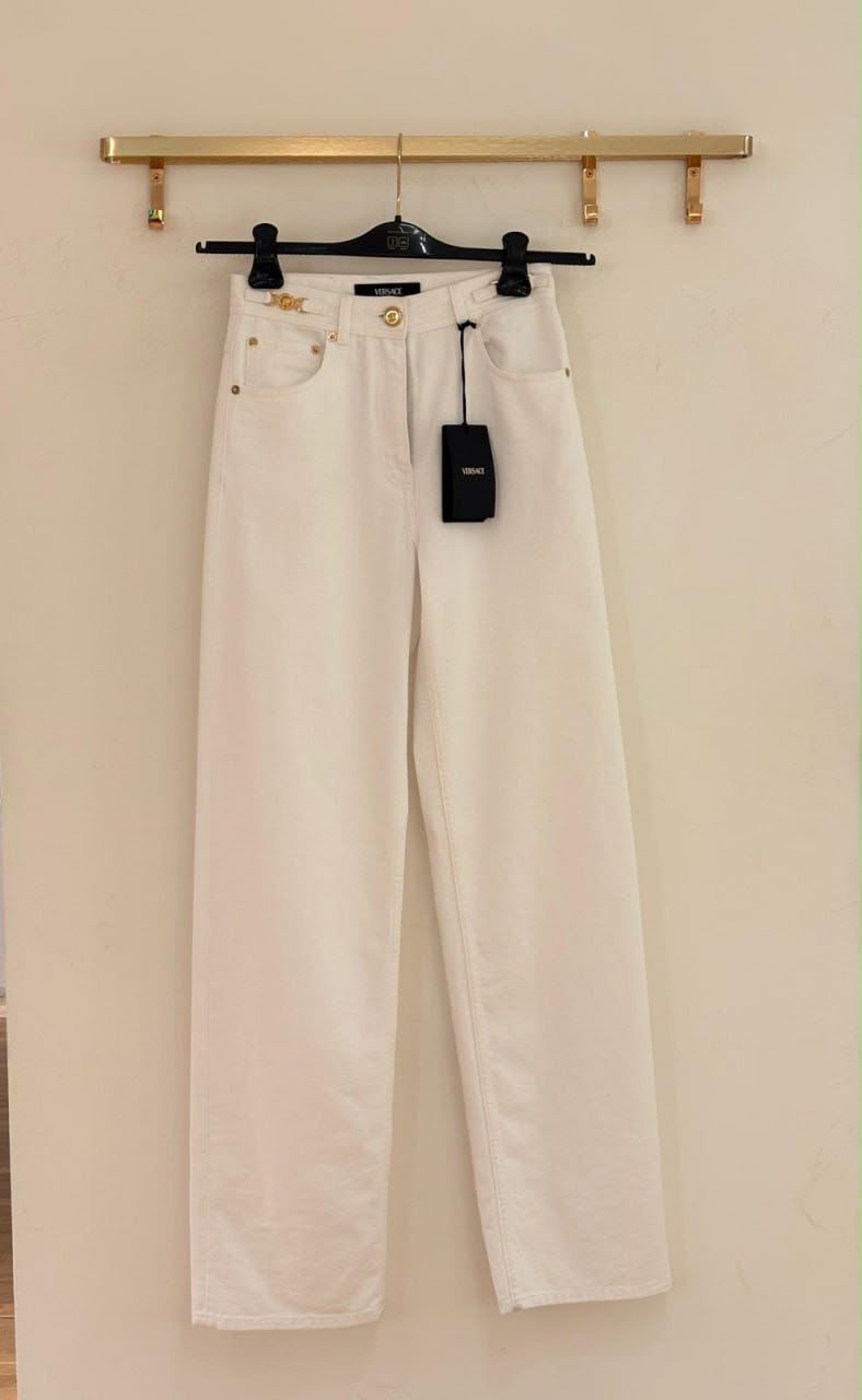 Medusa Hardware High-Rise Jeans