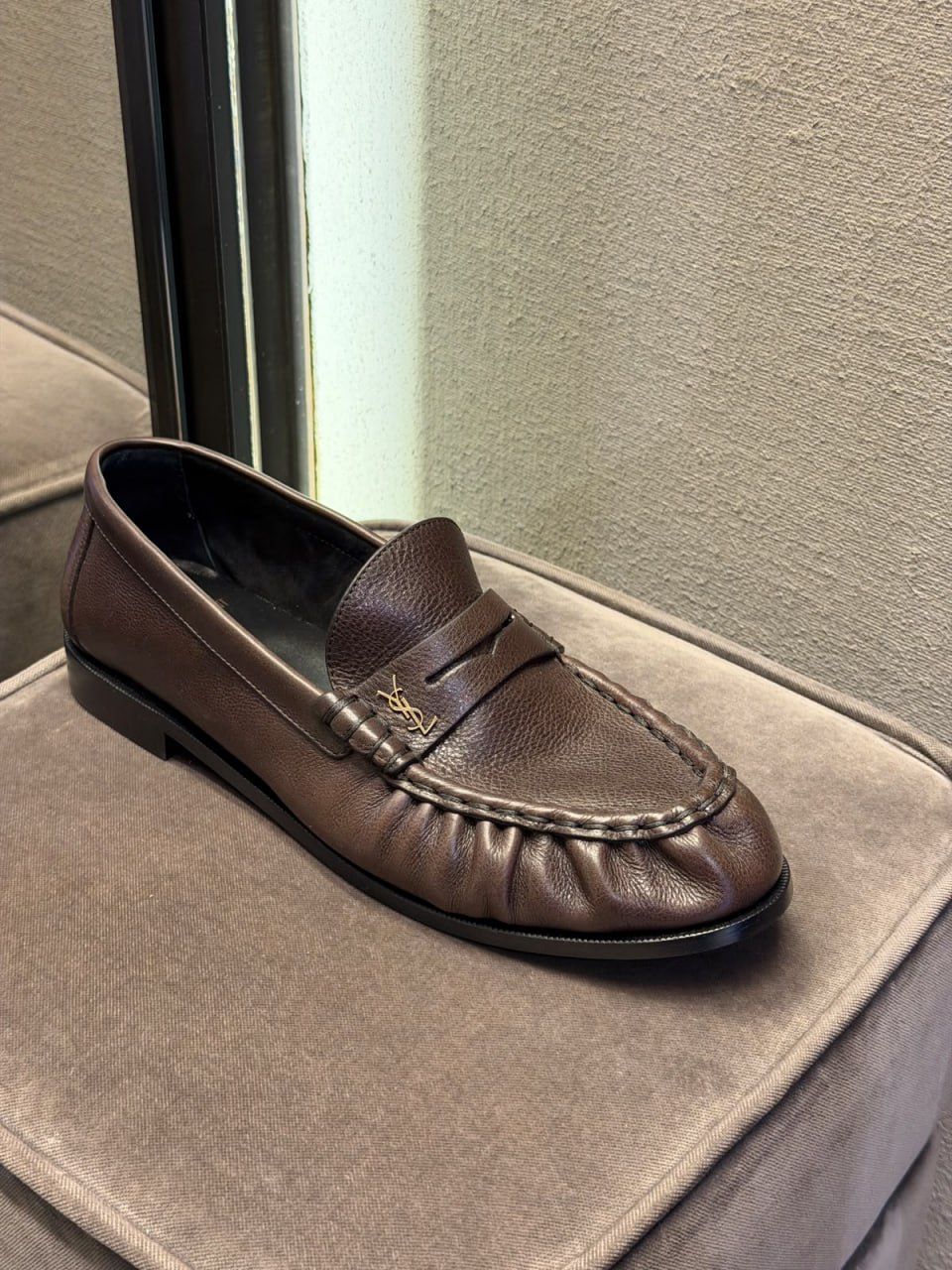 Le Loafer Penny Loafers in Grained Leather