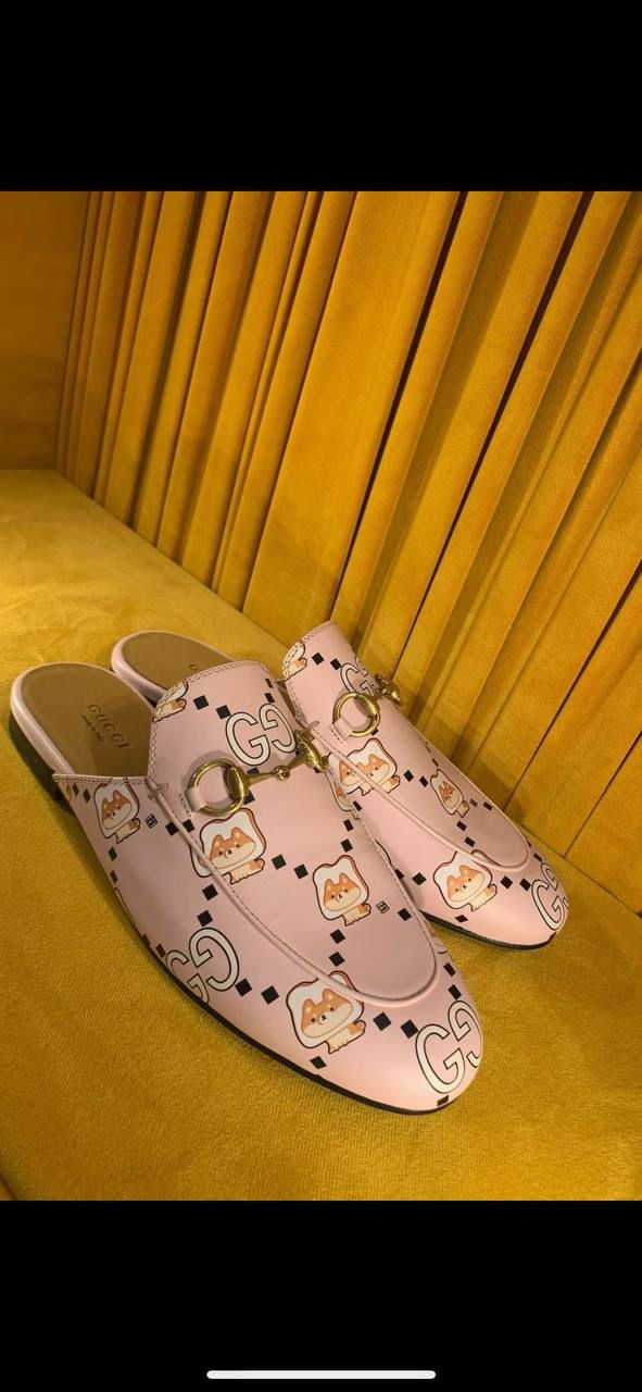 Princetown Shiba Inu Print Slipper