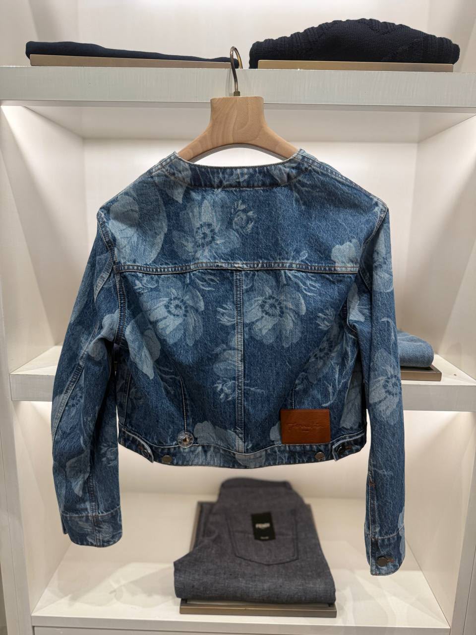 Floral Print Denim Jacket
