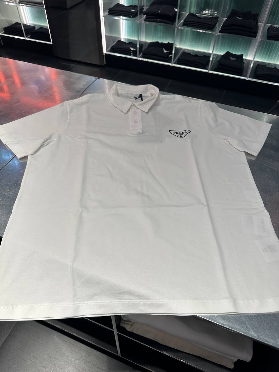 Cotton piqué polo shirt