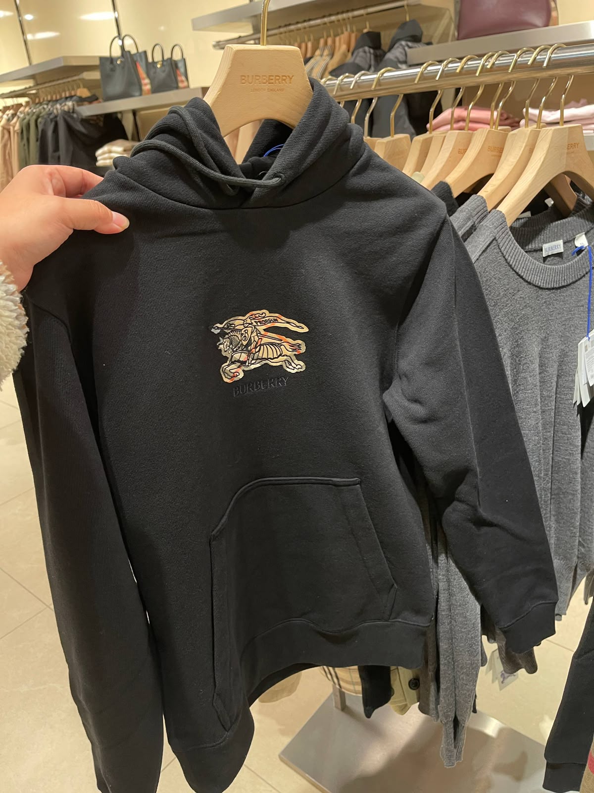 Equestrian Knight Design Cotton Hoodie