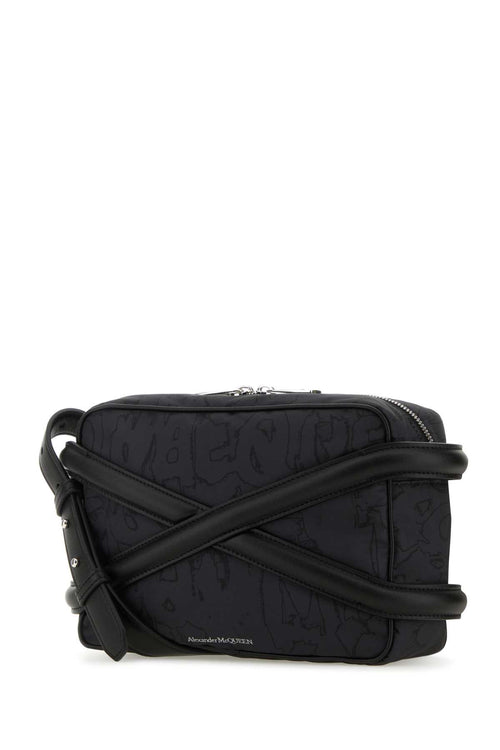 ALEXANDER MCQUEEN BEAUTY CASE For Men Exterior: 100% Nylon 100% Leather Lining: 100% Nylon Finishing: Silver metal