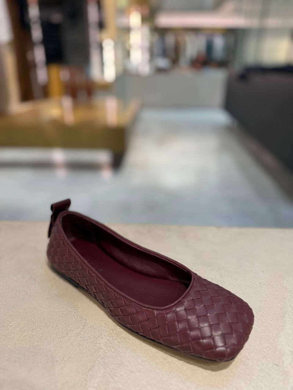 Intrecciato Ballet Flat