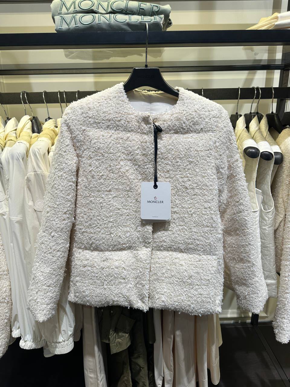 Bouclé Down Jacket