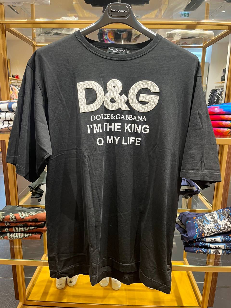 D&G 'I'm the King of My Life' T-shirt