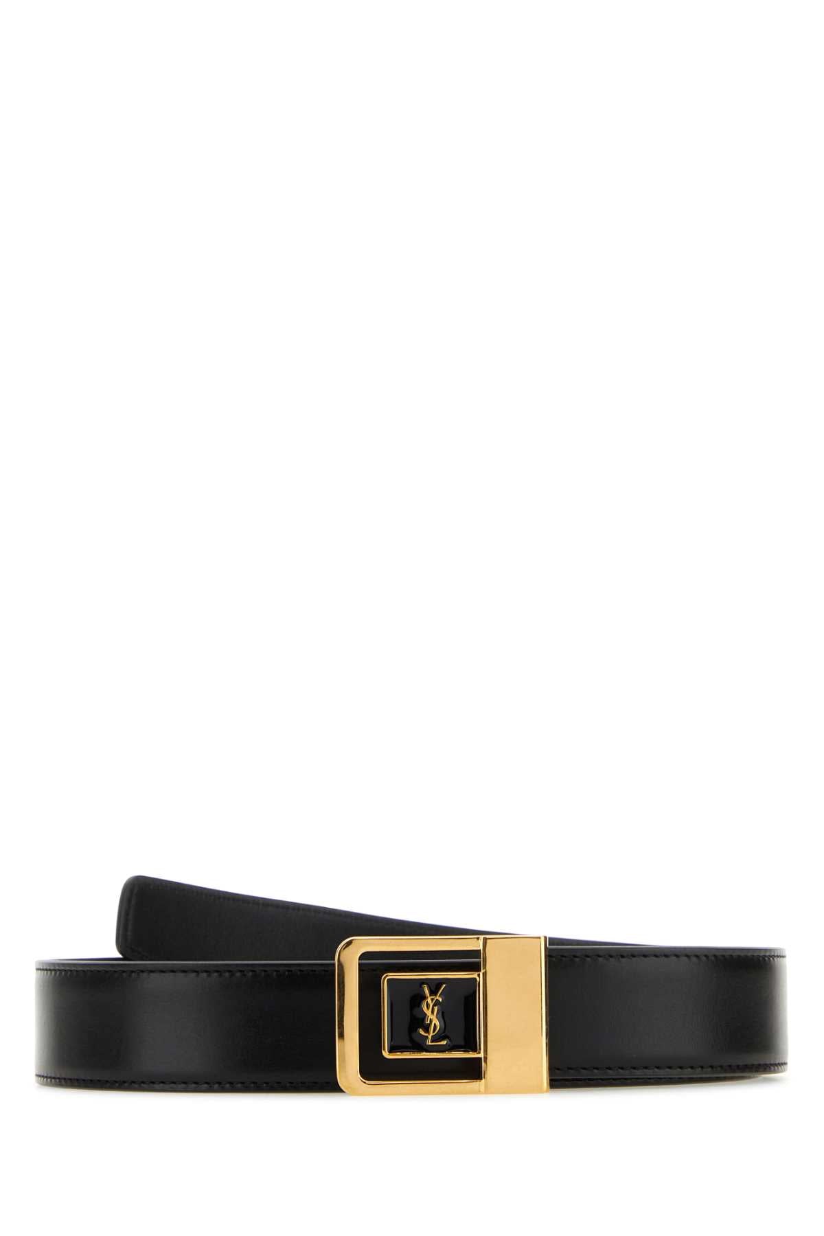 SAINT LAURENT YSL CINTURA For Women Exterior: 100% Calf Finishing: Golden metal