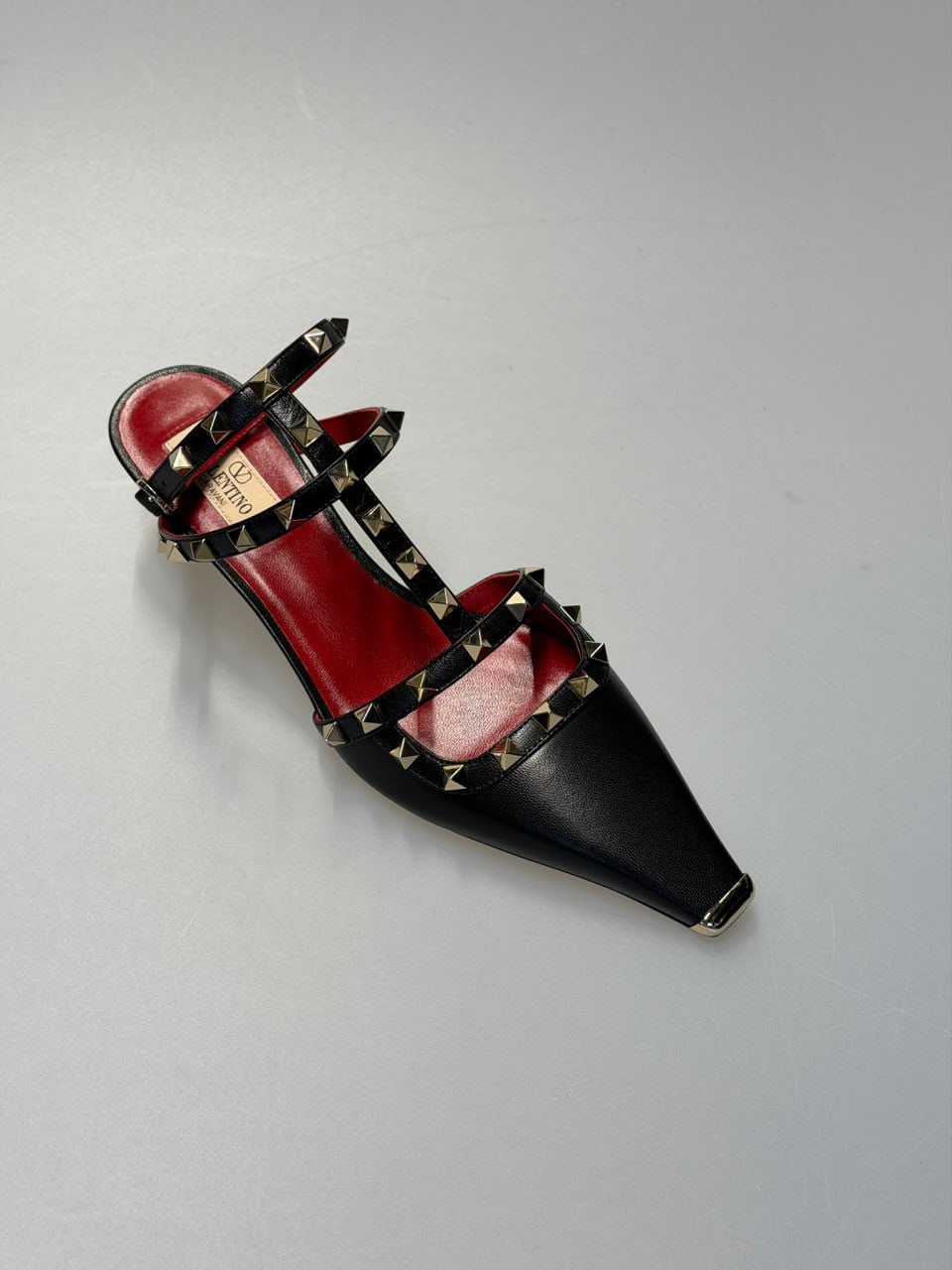 Rockstud Caged Pointed-Toe Pump