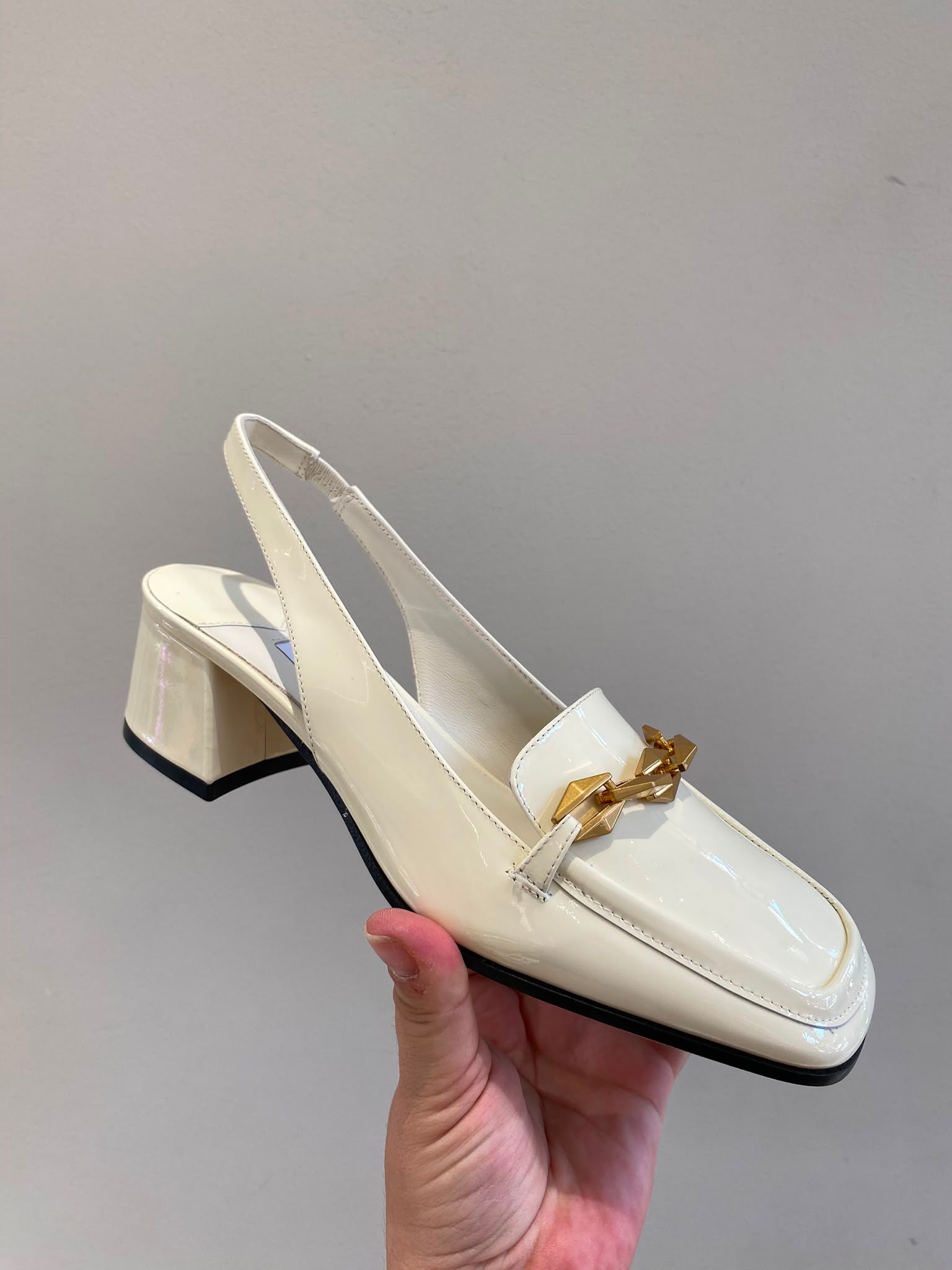 Lizard-Effect Leather Slingback Loafers