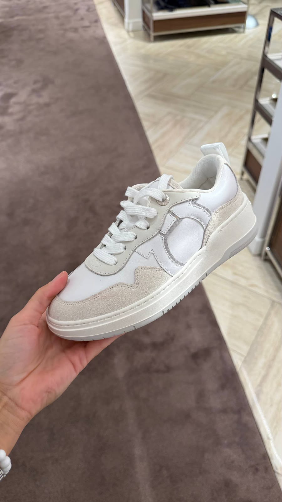Ferragamo Gancini Low-Top Sneaker
