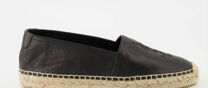 Monogram Espadrilles in Grained Leather