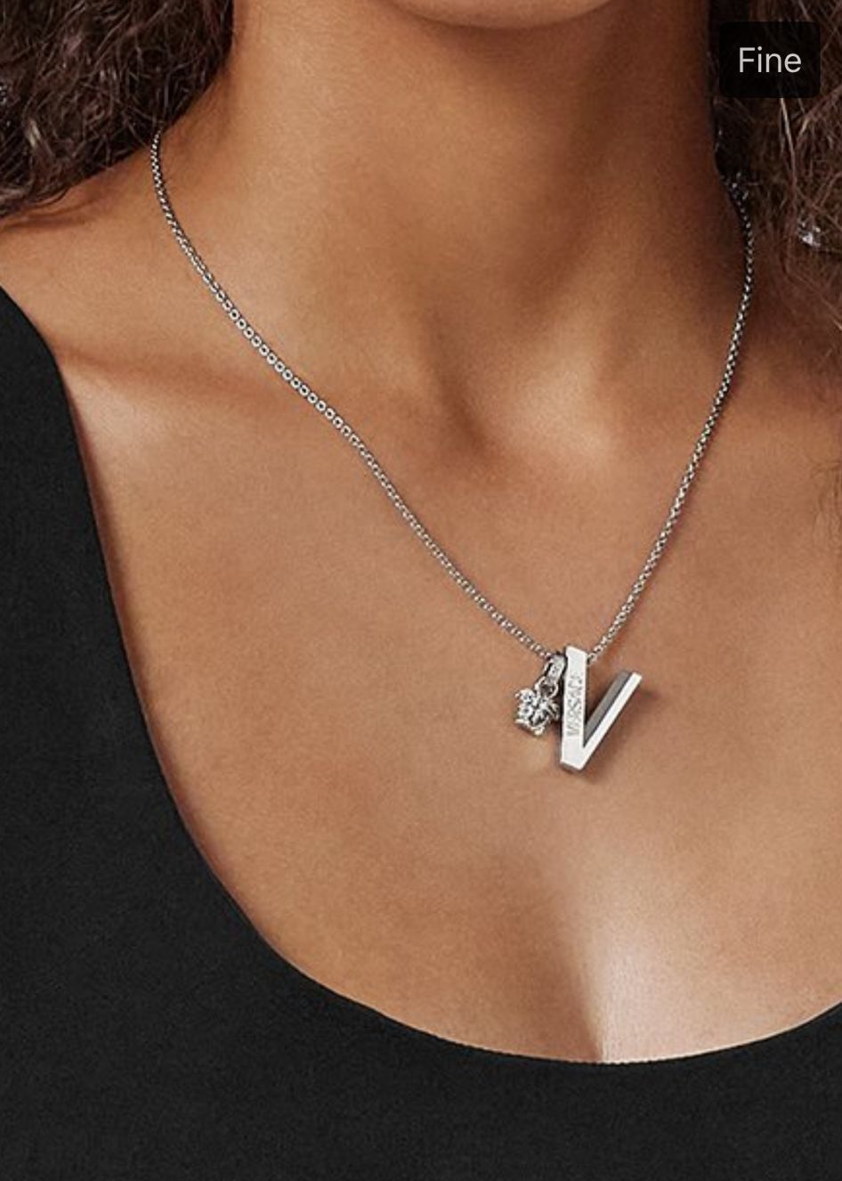 V-Logo Medusa Necklace