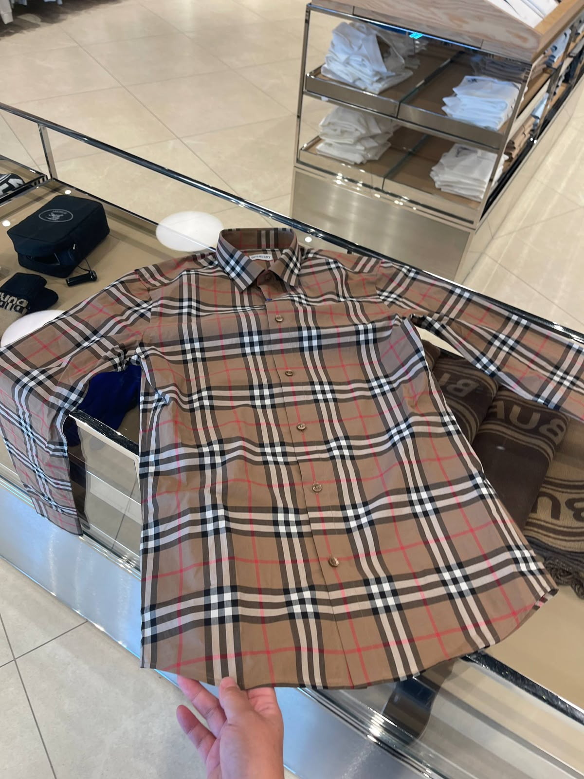 Vintage Check Cotton Shirt
