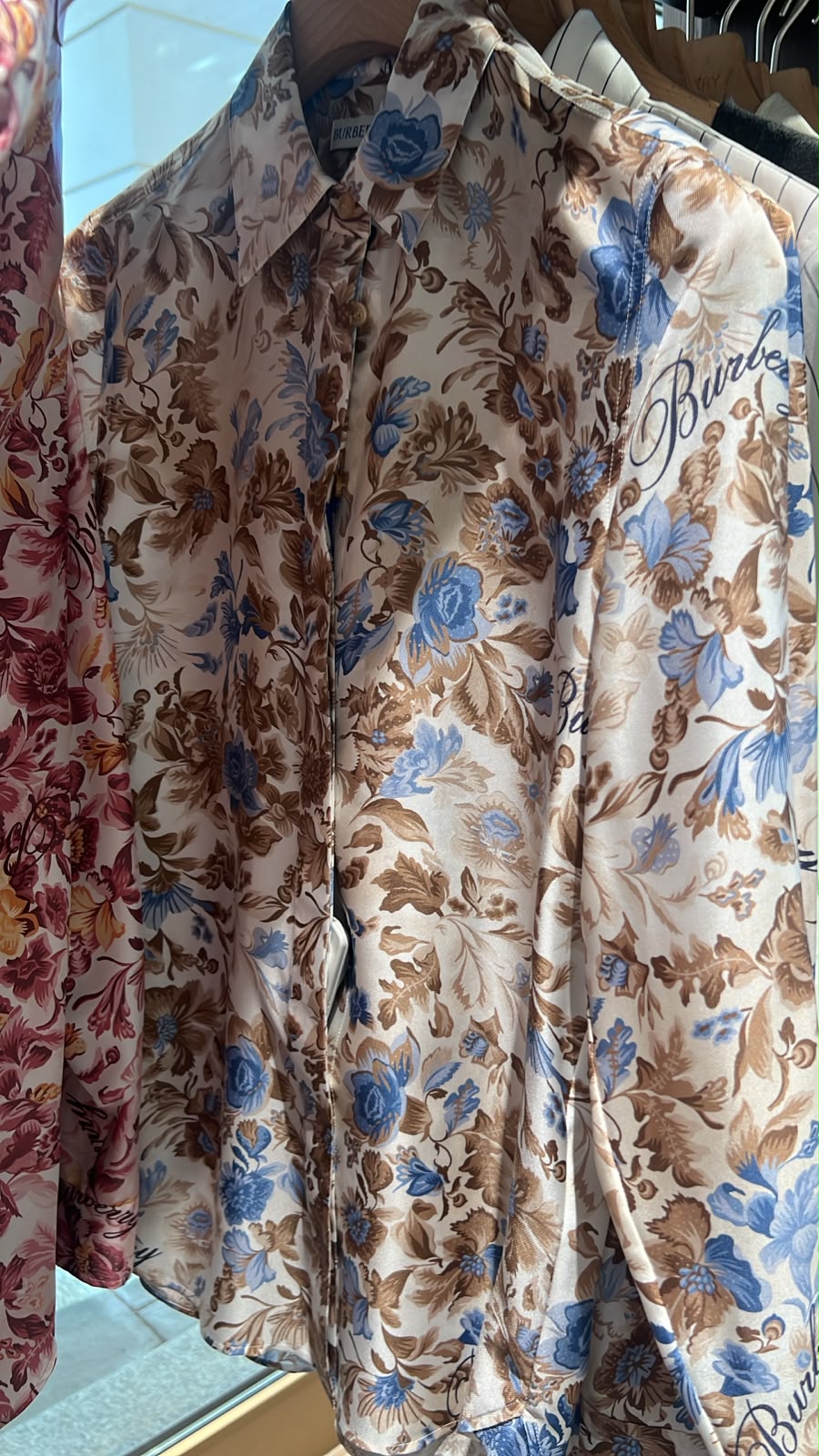 Floral Print Silk Shirt