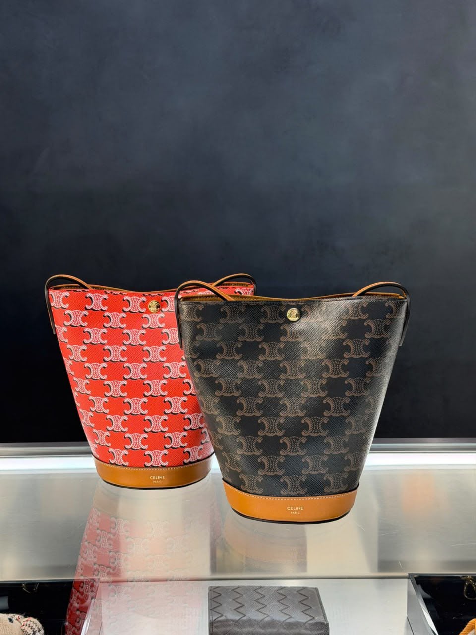 Small Bucket Bag in Triomphe Canvas