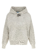 Sweatshirt with jewel pin