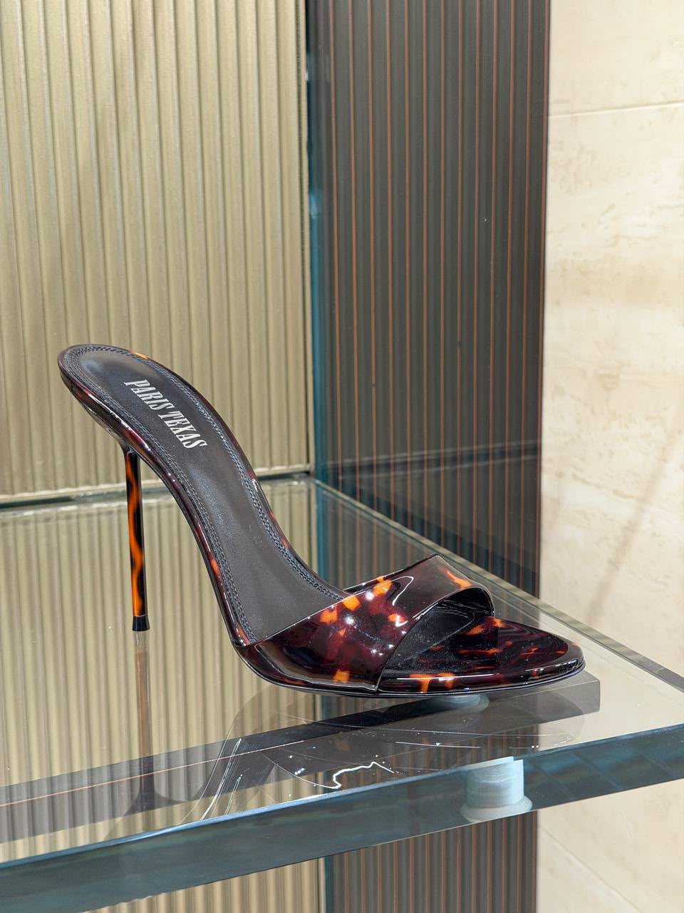 Patent Leather Slingback Stiletto Sandals