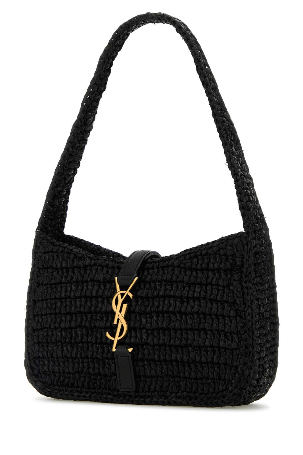 SAINT LAURENT YSL M.BAG HOBO 5A7 For Women Exterior: 100% Raffia 100% Calf Finishing: Antiqued golden metal