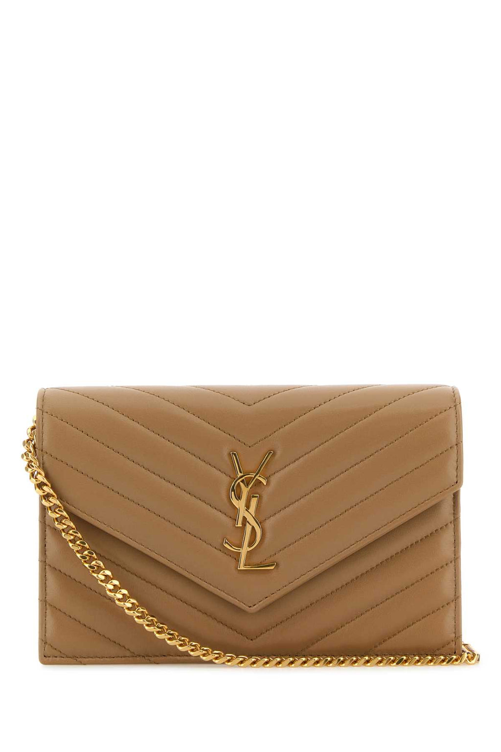 SAINT LAURENT YSL C.WALL(189Y)MONO For Women Exterior: 100% Lamb Lining: 100% Leather Finishing: Golden brass