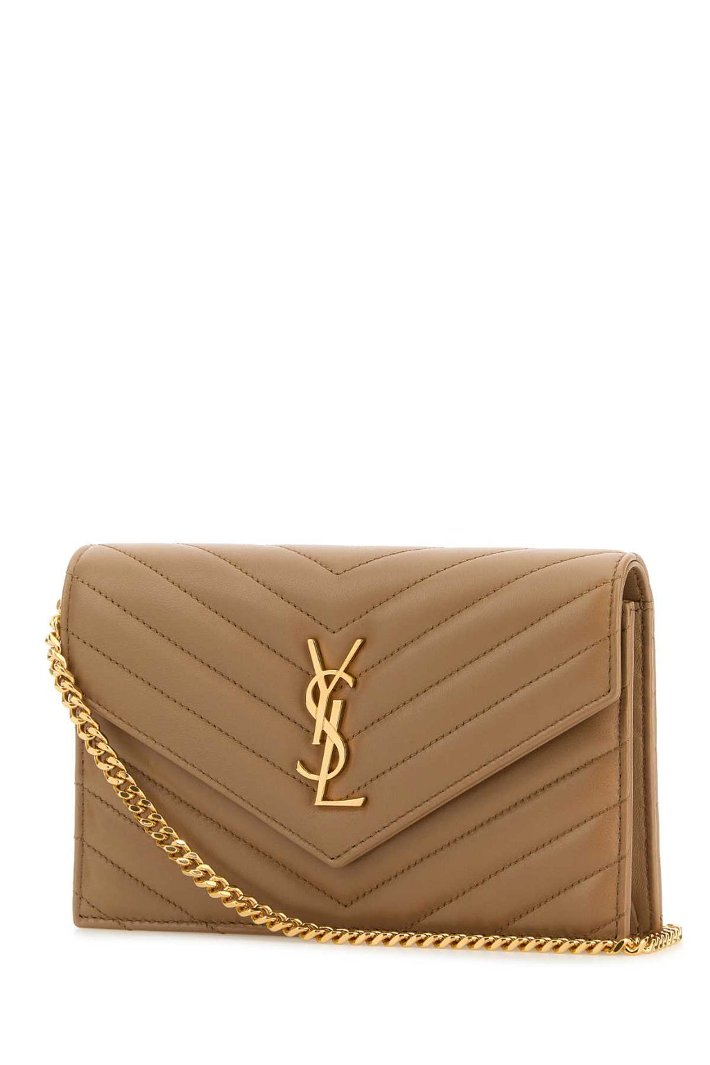 SAINT LAURENT YSL C.WALL(189Y)MONO For Women Exterior: 100% Lamb Lining: 100% Leather Finishing: Golden brass