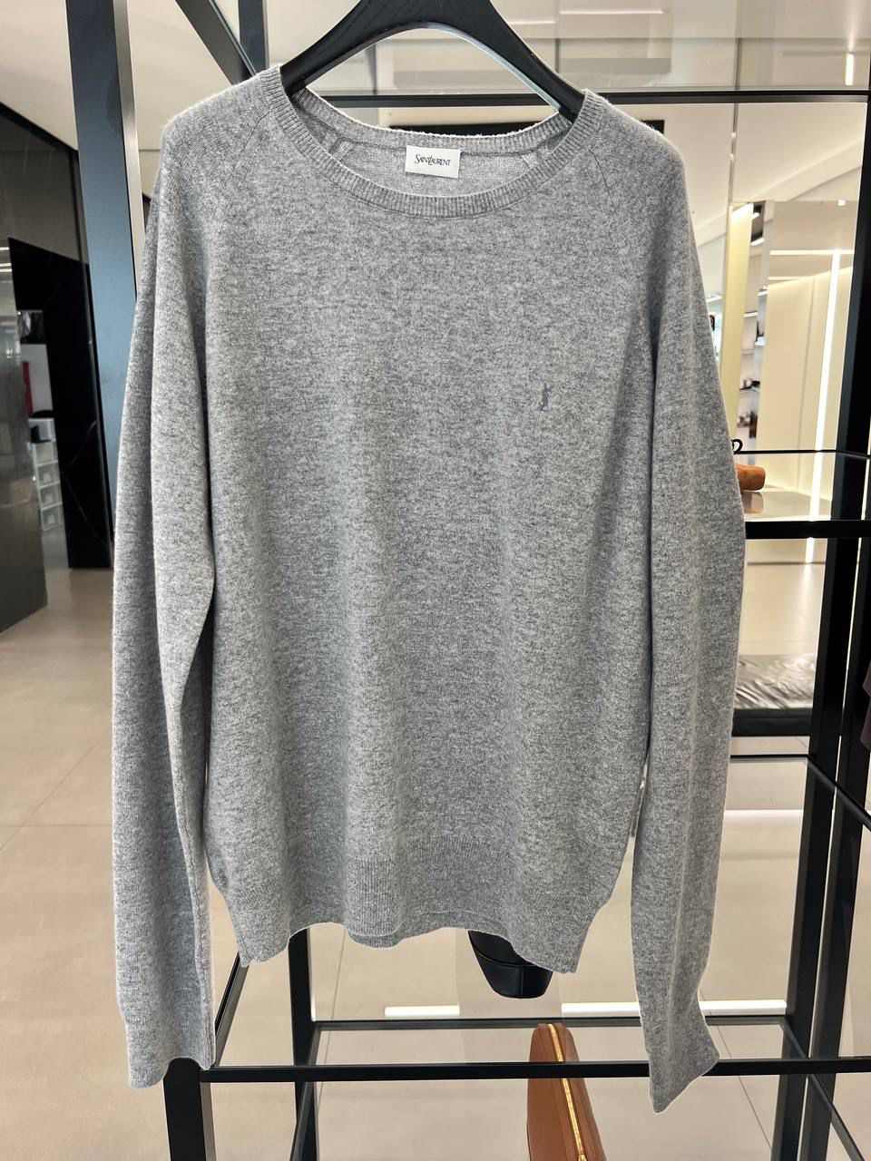 Embroidered Logo Crewneck Sweater