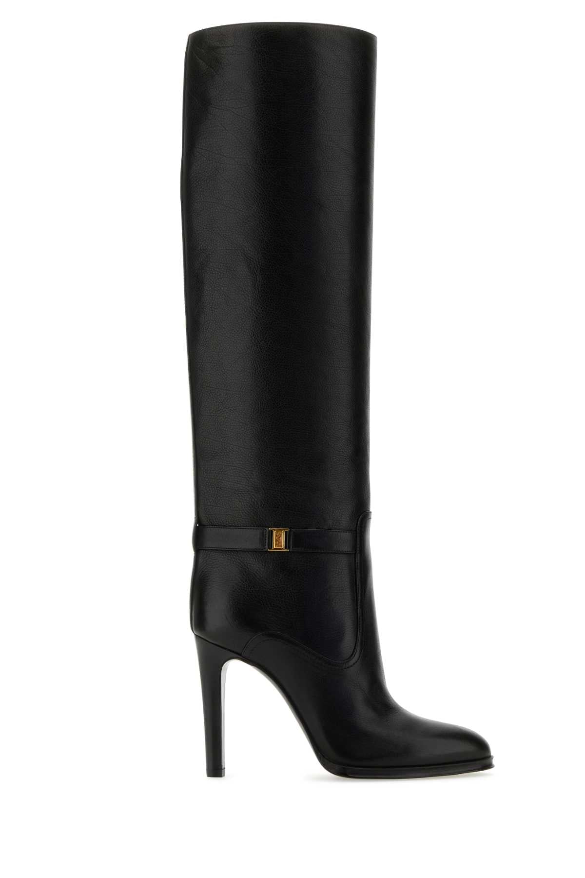 SAINT LAURENT DIANE 100 BOOT For Women Exterior: 100% Calf Interior: 100% Leather Sole: Leather
