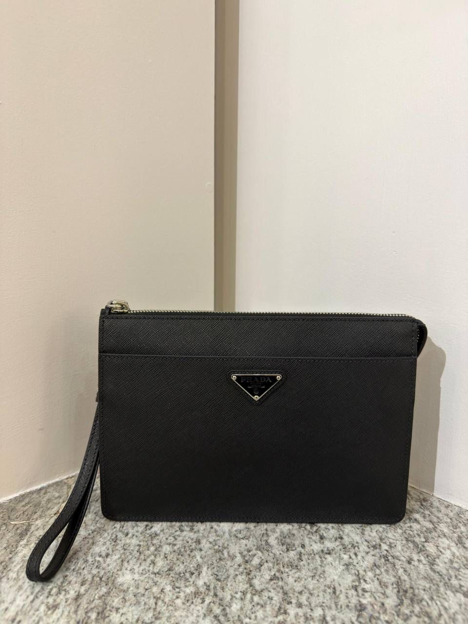 Saffiano Leather Pouch