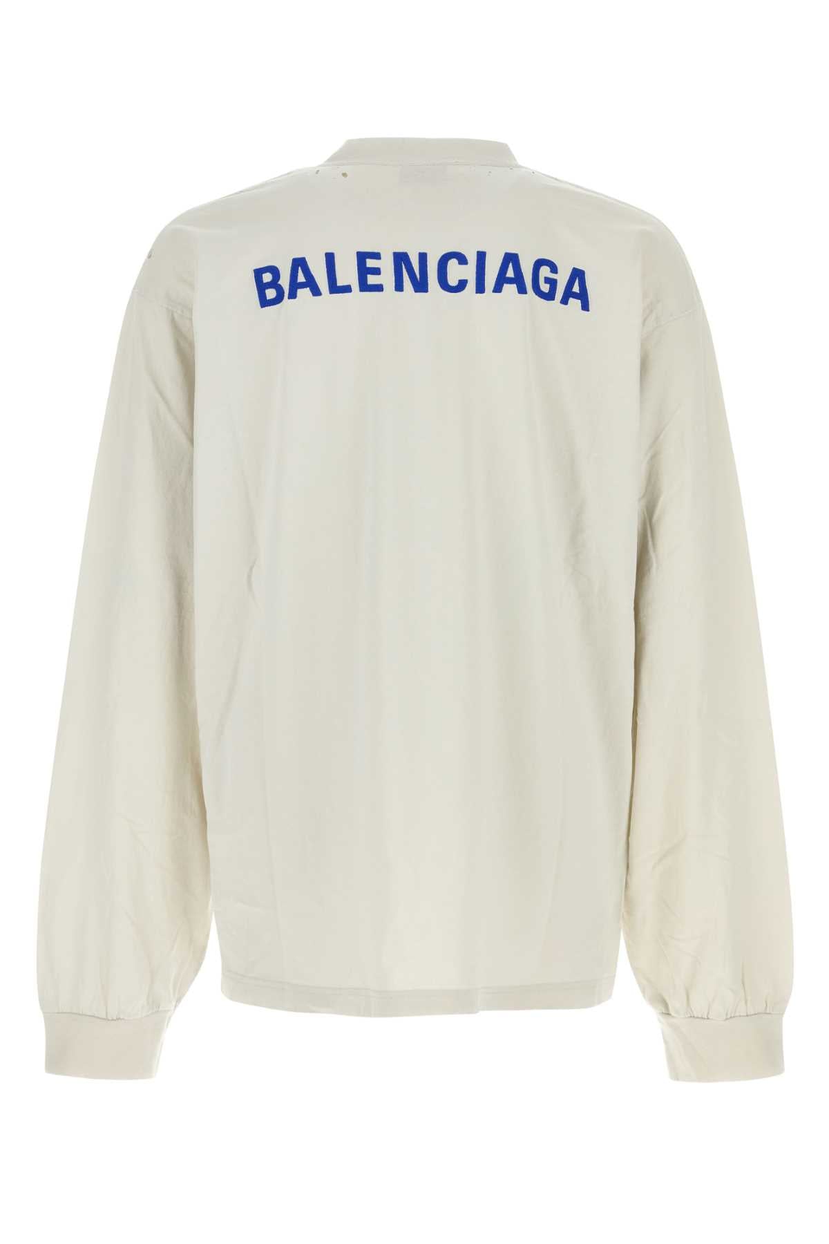 BALENCIAGA L/S Medium T-Shirt For Men Exterior: 100% Cotton