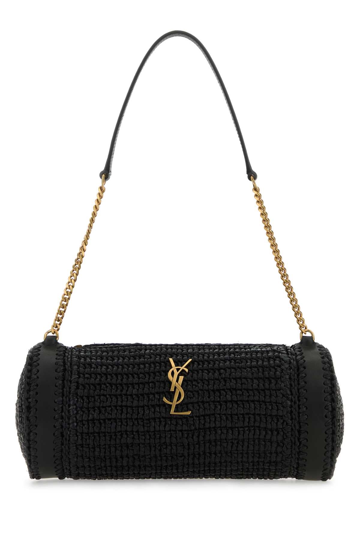 SAINT LAURENT BORSA For Women Exterior: 100% Rafia 100% Leather Finishing: Antiqued golden metal