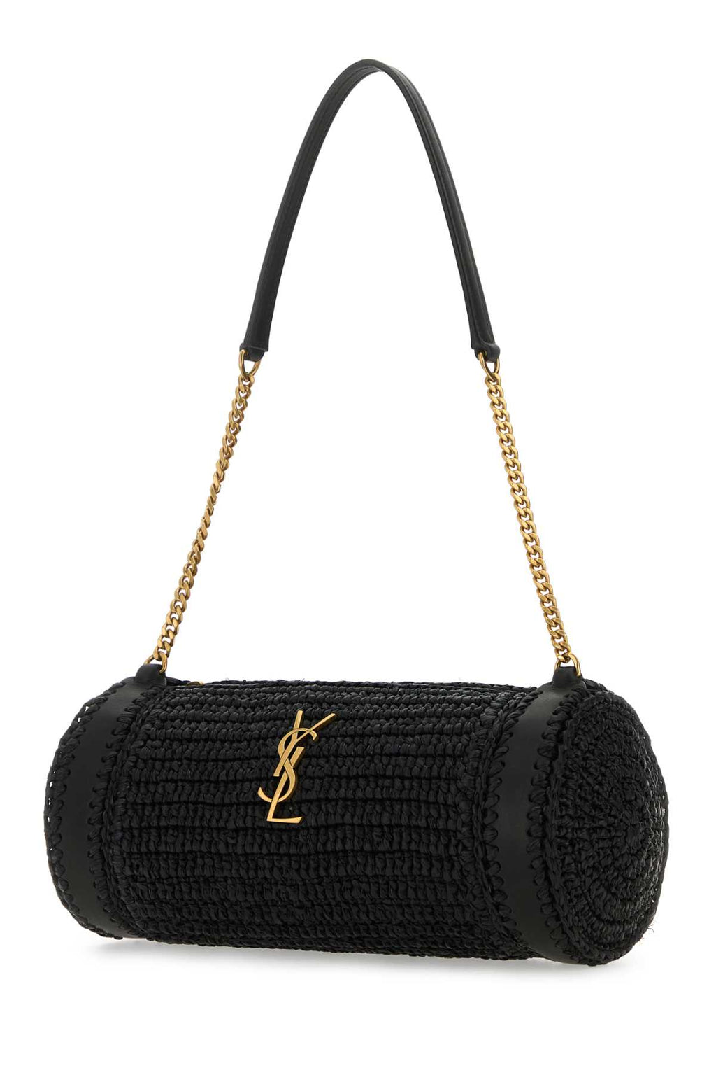 SAINT LAURENT BORSA For Women Exterior: 100% Rafia 100% Leather Finishing: Antiqued golden metal