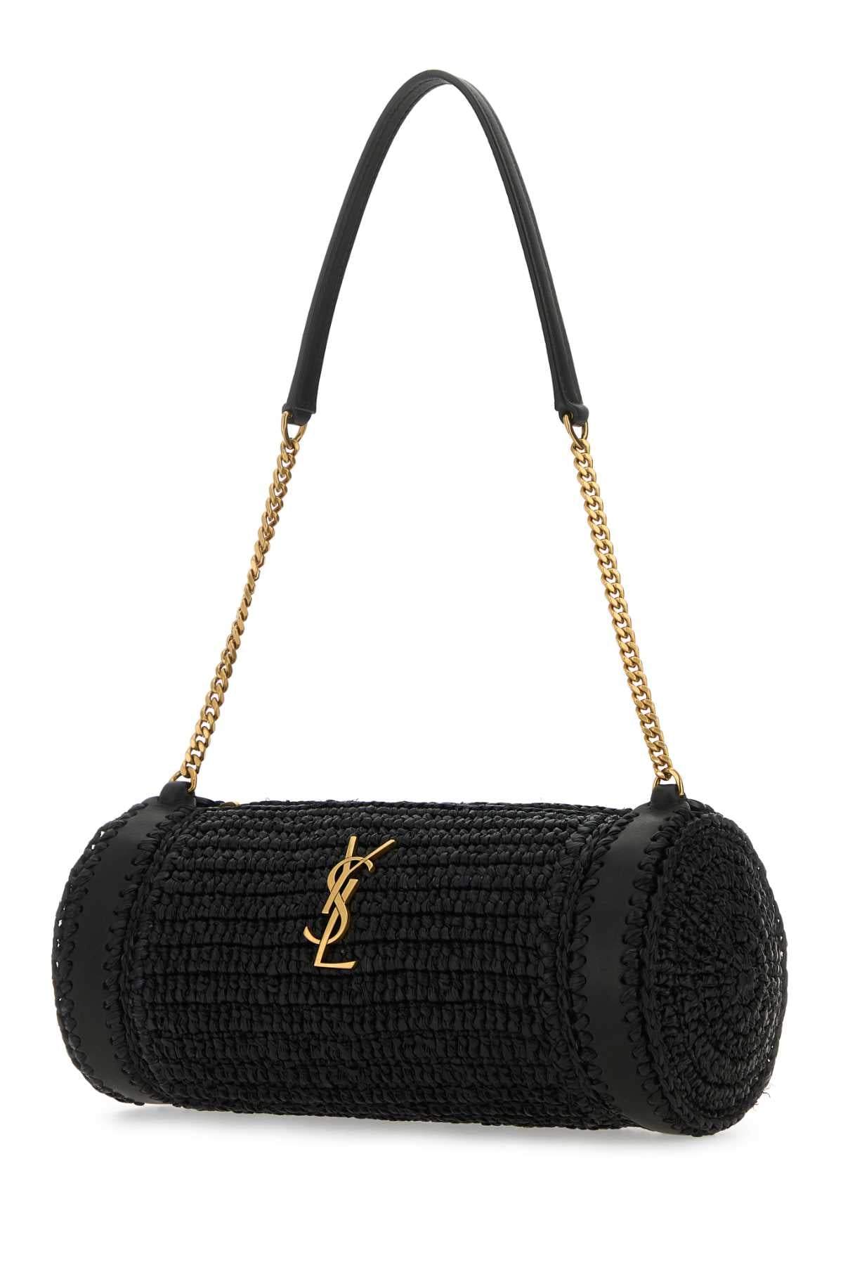 SAINT LAURENT BORSA For Women Exterior: 100% Rafia 100% Leather Finishing: Antiqued golden metal