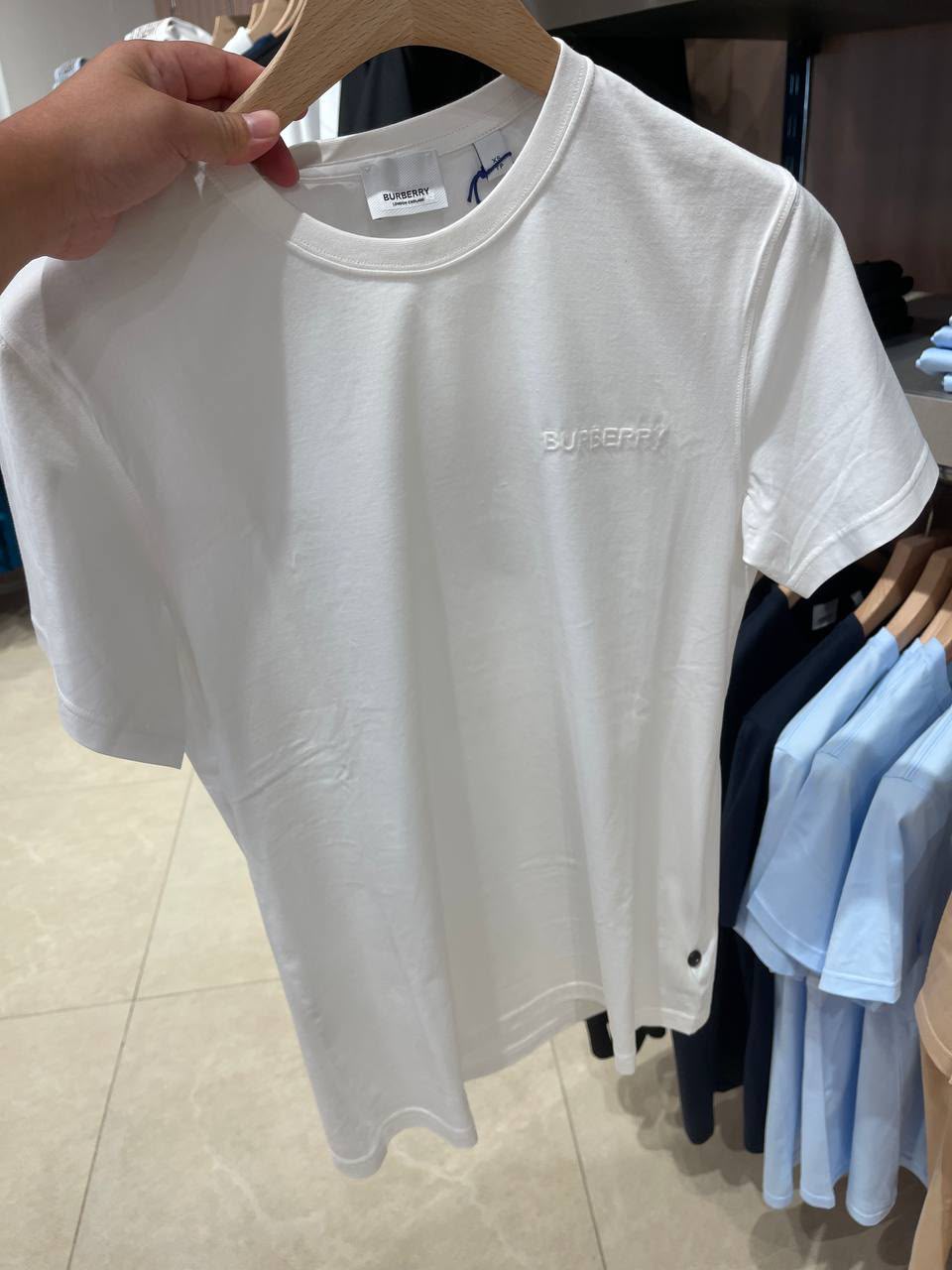 Embroidered Logo Cotton T-shirt