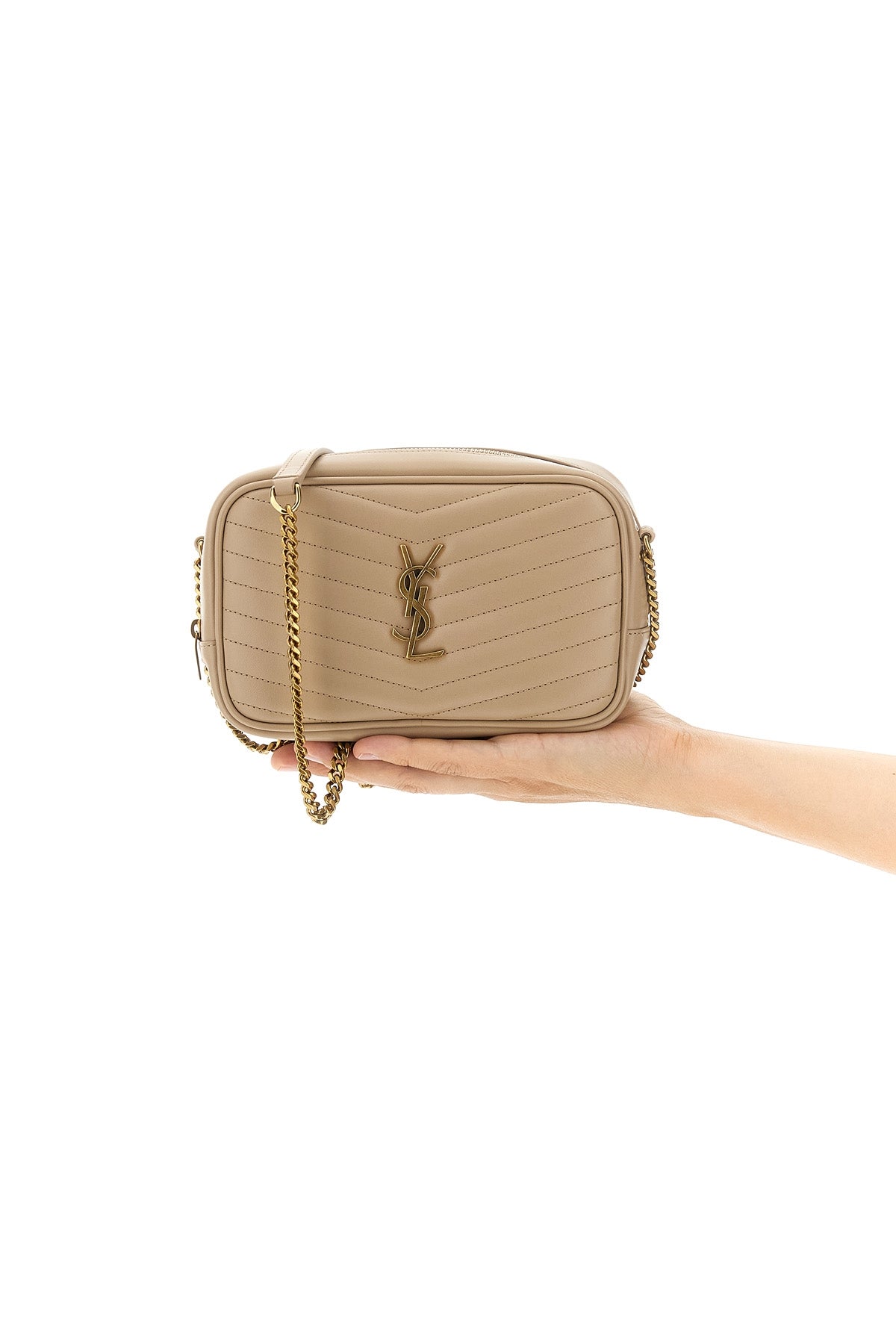 SAINT LAURENT 'Mini Lou' crossbody bag For Women 100% calfskin leather (Bos Taurus)