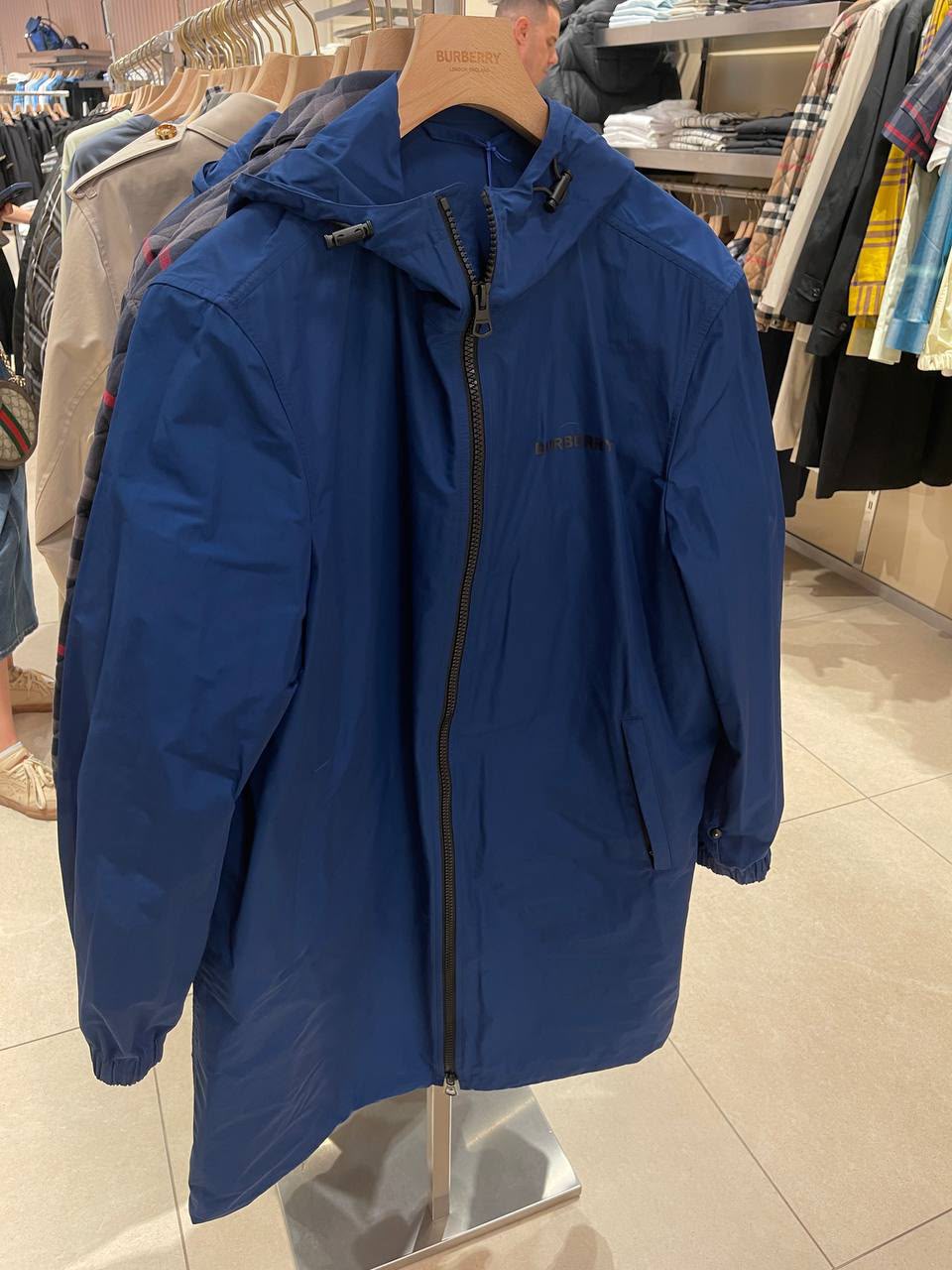 Logo Detail Hooded Jacket