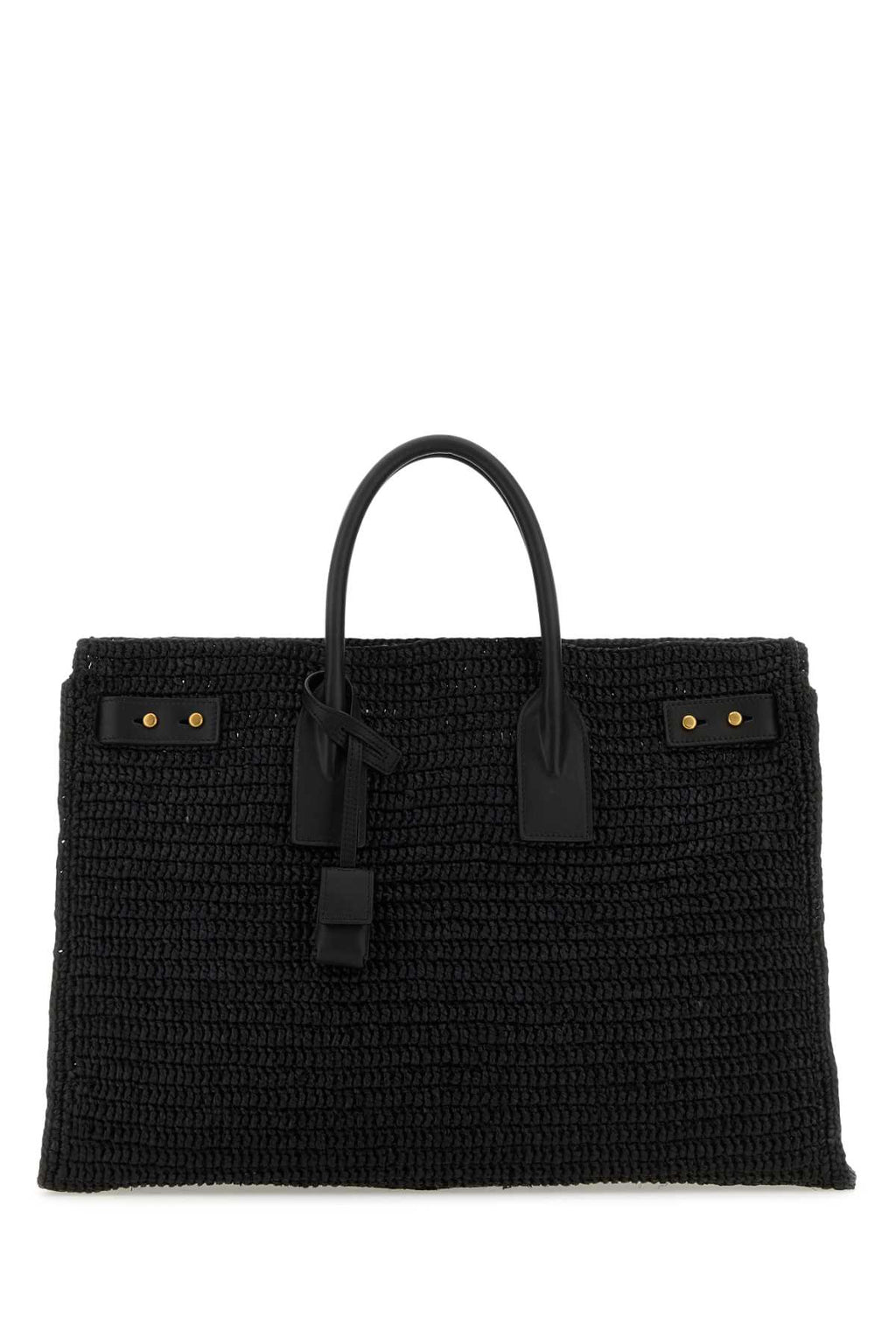 SAINT LAURENT BORSA For Women Exterior: 100% Raffia 100% Leather Finishing: Antiqued golden metal