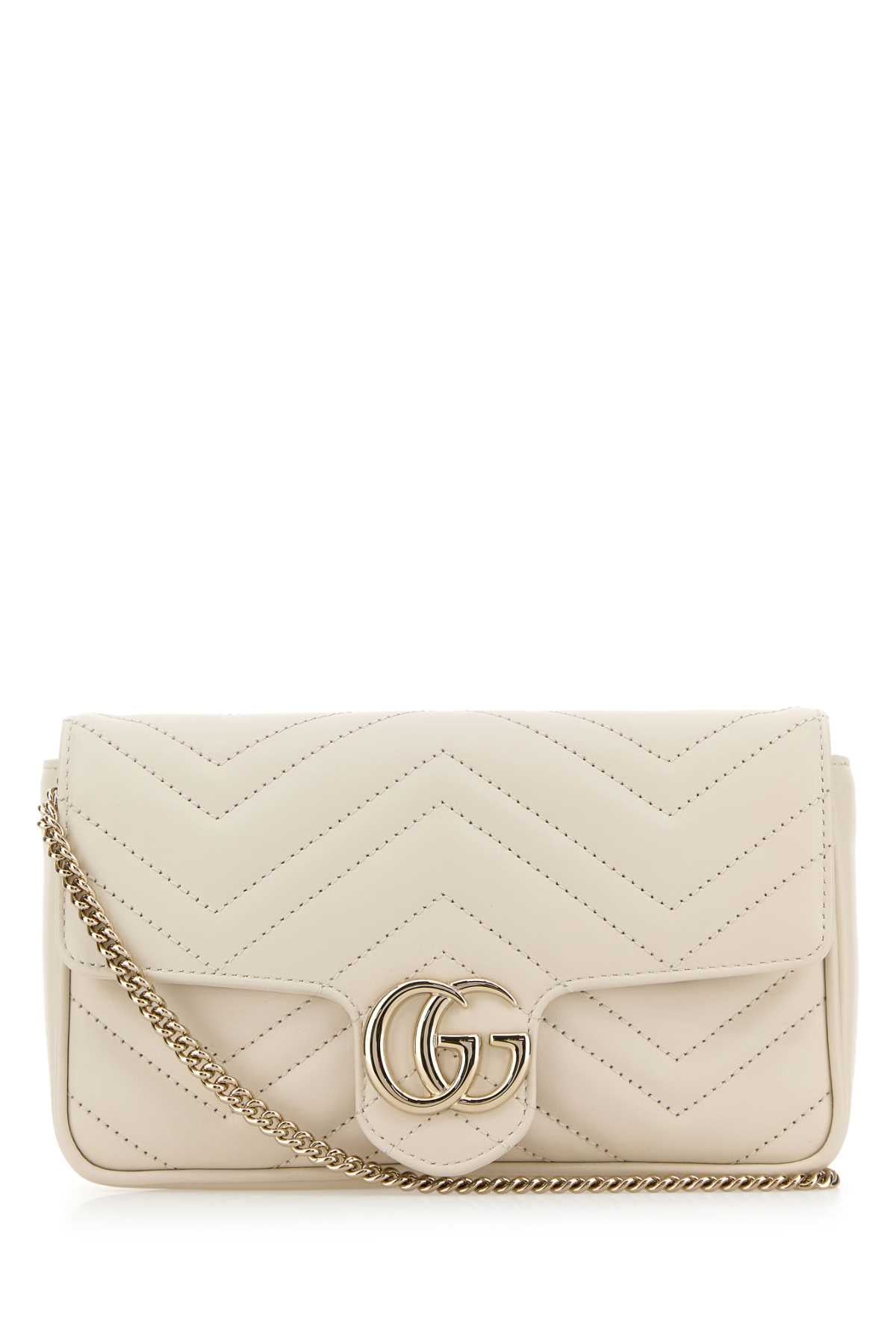 GUCCI WOMAN MINI BAG WITH REMOVABLE SHOULDER AND REMOVAB For Women Exterior: 100% Leather Lining: 100% Fabric Finishing: Platinum