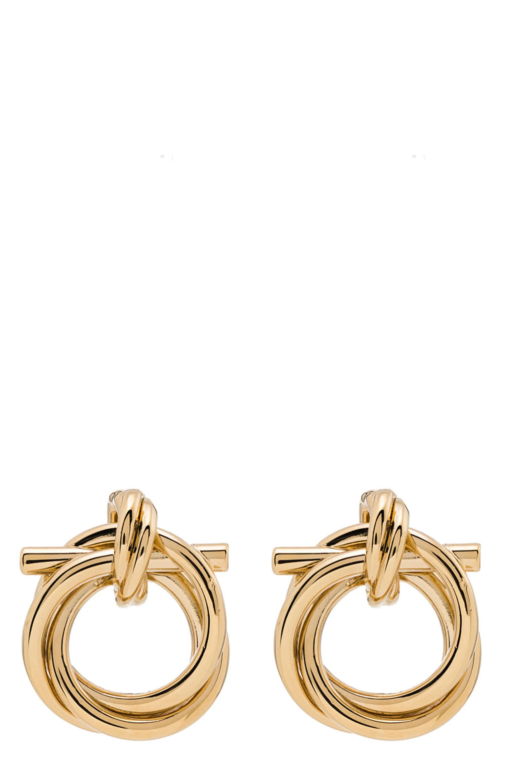 FERRAGAMO 'Gancini Torchon (S)' earrings For Women 100% brass