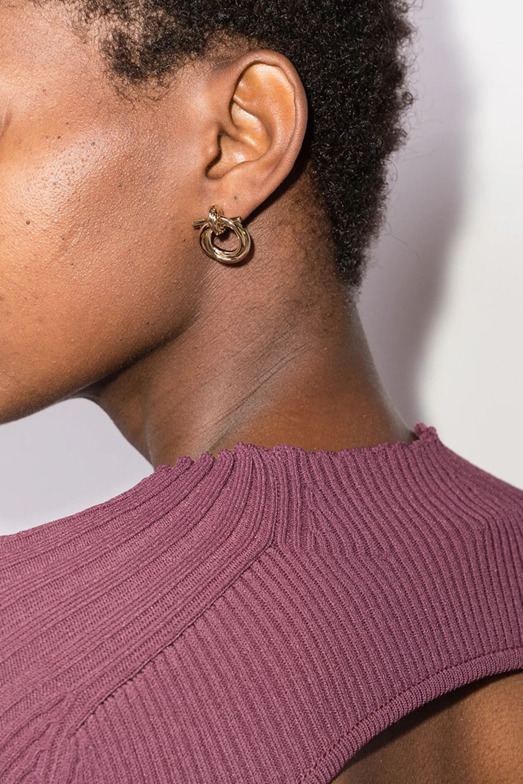 FERRAGAMO 'Gancini Torchon (S)' earrings For Women 100% brass