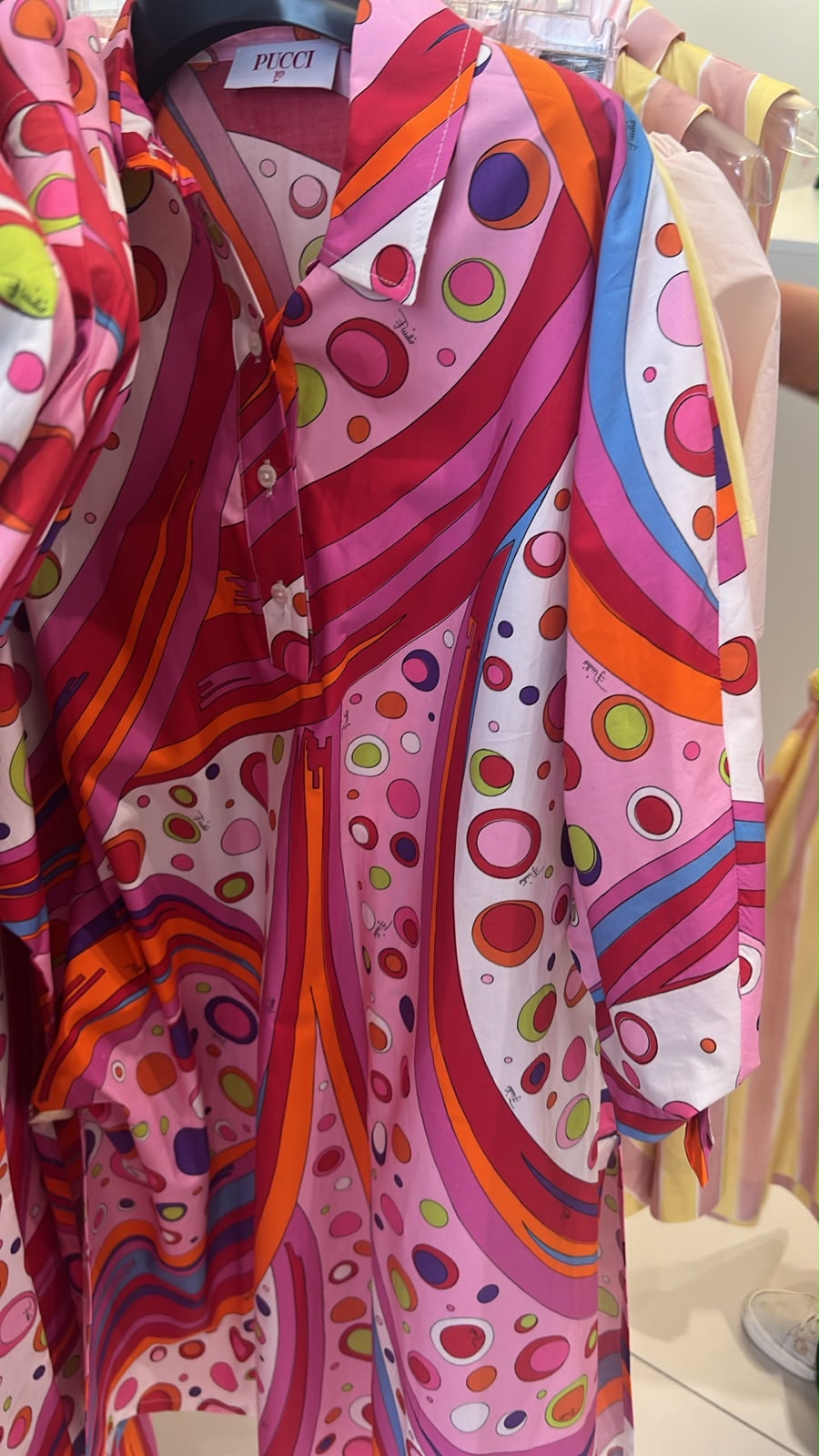 Printed Cotton Shirt Dress