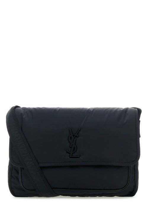 SAINT LAURENT BORSA For Men Exterior: 100% Nylon Lining: 100% Nylon Finishing: Enameled metal